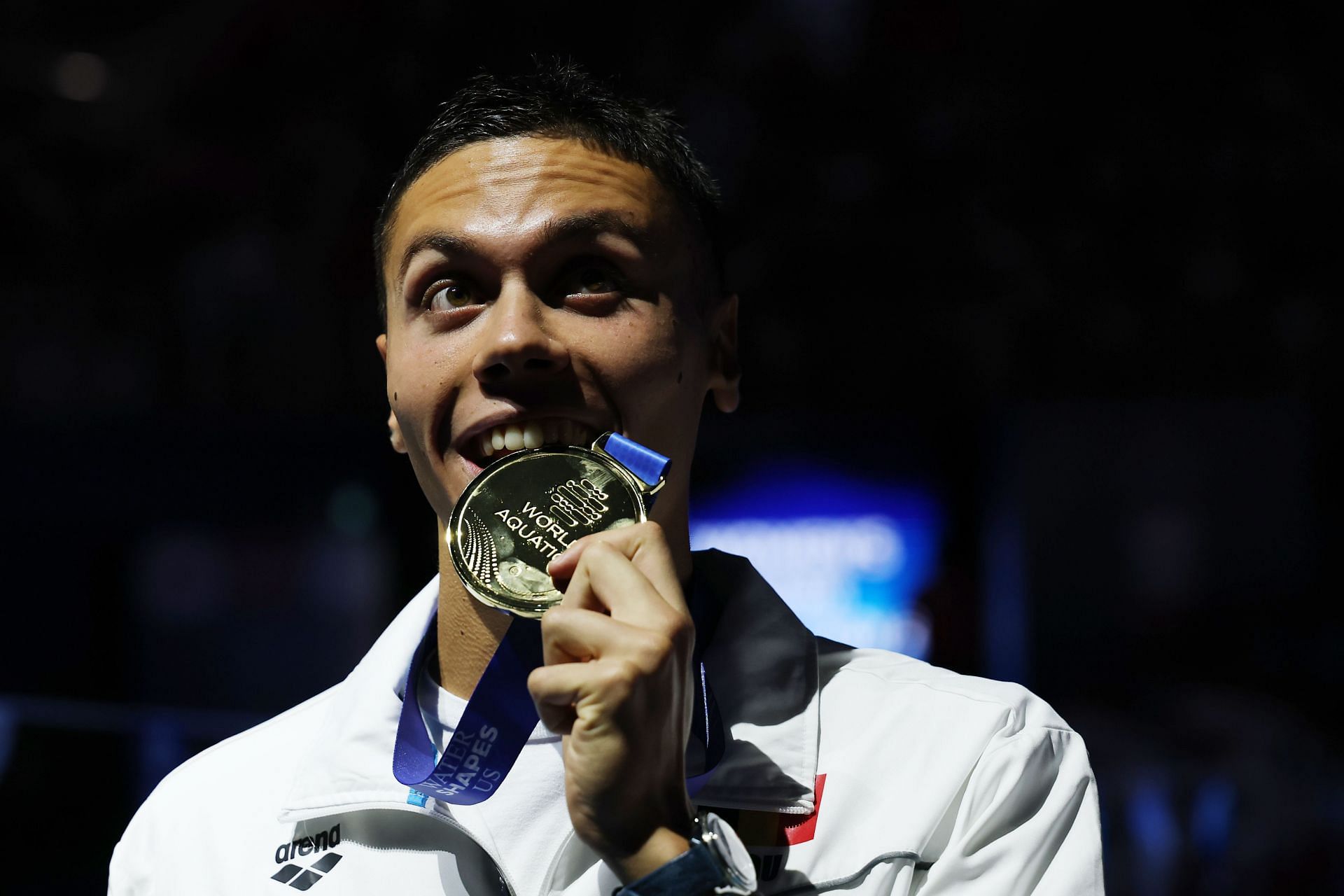 David Popovici at the Singapore World Aquatics Championships 2025 - Source: Getty